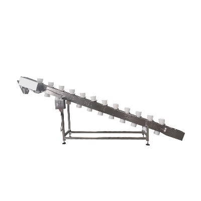 廠家直供塑料碗傾斜式提升機全自動食品輸送機物流上料機支持定制